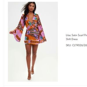 Satin "Versace" Insp PLT Dress